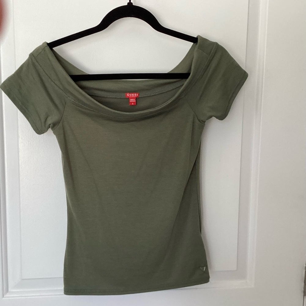 Guess Olive Green Women's Top